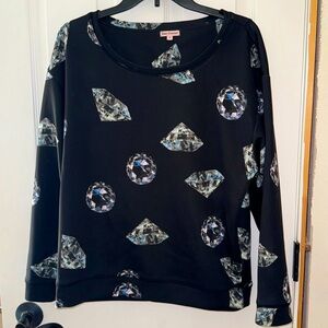 Juicy Couture Black Diamond Sweatshirt Size M
